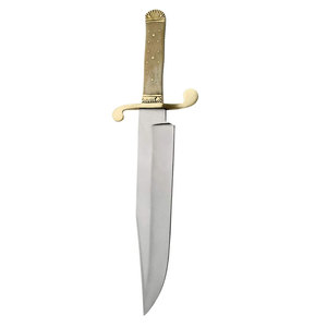 Cuchillo Bowie de Acero Inoxidable, Hoja Fija de Espiga Completa con Funda de Cuero, Herramienta para Caza, Camping y Aventuras al Aire Libre - Product Image 3