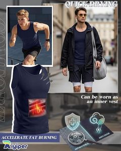 Camiseta sin mangas de algodón premium para hombre, camiseta de gimnasio sin mangas, camiseta de entrenamiento con logo personalizado, ropa deportiva para hombre - Product Image 2