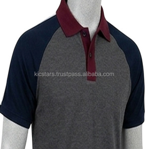 เสื้อโปโลชายแบบสามสี แขนสั้น คอปกตัดสี ขายส่ง เสื้อโปโลลำลองตัดสี - Product Image 3