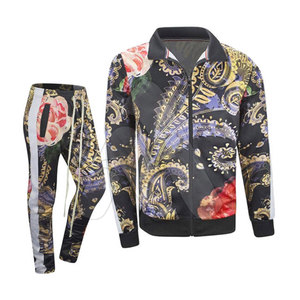Custom Print Acid Wash 100% Cotton <b>Plus</b> <b>Size</b> Winter Men's Tracksuit Streetwear 2-Piece <b>Set</b> Hoodie & <b>Jogger</b> Pants - Product Image 4