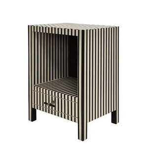 Modern Handmade Sustainable Bone Inlay and Resin Side <b>Table</b> Bedside <b>Table</b> <b>Stools</b> & Ottomans for Bedroom and Hotel Use - Product Image 5