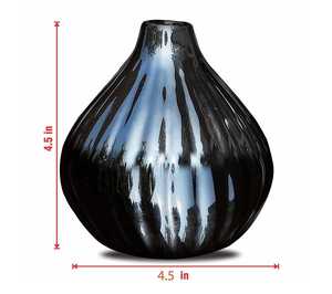 Pure Source India Ceramic <b>Reed</b> <b>Diffuser</b> Pot with <b>Reed</b> Sticks Multipurpose Flower Vase for Home Fragrance Decor - Product Image 2