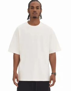 Camiseta de Compresión Oversize de Algodón 100% de Alta Calidad para Hombre, Personalizada, de Manga Corta, Ecológica y Transpirable, Venta al por Mayor - Product Image 1