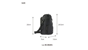 Mini bolso para teléfono con cordón, resistente al agua, ligero, bandolera, con múltiples compartimentos, organizado, compacto, para uso diario - Product Image 6