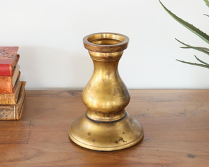 Vintage <b>Brass</b> <b>Candlestick</b> Holder Urn Shape Decorative Taper Candle Stand Home Decoration Durable Metal Finish - Product Image 2