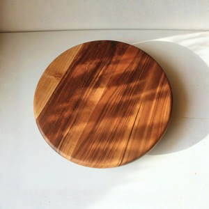 ถาดไม้หมุนสองชั้นแบบหมุนได้เรียบสำหรับเสิร์ฟเครื่องเทศบนโต๊ะ - Product Image 6