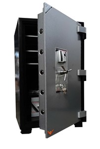 Coffre-fort ignifuge de grande capacité avec serrure à empreintes digitales YNS-120F, coffre-fort de sécurité commercial pour documents de bureau avec armoire intérieure - Product Image 2