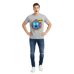 Camiseta de Cuello Redondo para Hombre, Algodón Suave, Ajuste Cómodo, Impresión de Logotipo Personalizado, Venta al por Mayor, Moda Casual, Manga Corta, Ropa Diaria - Product Image 1