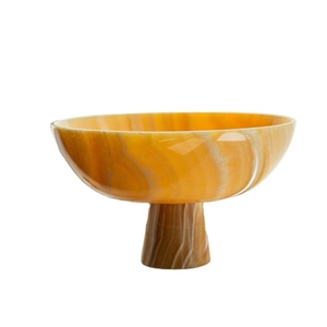 Ensemble de bols en époxy en résine moderne fabriqués à la main avec un design artistique en marbre tourbillon pour la table et l'utilisation de cadeaux - Product Image 2