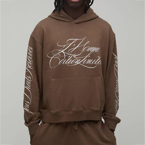 Sweat-shirt à capuche graphique pour homme en molleton de coton avec impression personnalisée effet délavé, style streetwear, fabricant, fournisseur, OEM - Product Image 1