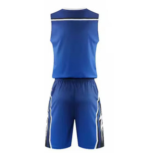 Ensemble short et maillot de basketball pour homme adulte de haute qualité, respirant, en maille, avec impression personnalisée du nom et du numéro, uniforme graphique artistique FINA - Product Image 4