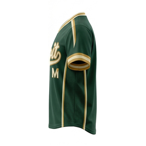 เสื้อเบสบอลสั้นพิมพ์ลายแบบซับลิเมชั่นตามสั่ง ผ้าโพลีเอสเตอร์ระบายอากาศได้ดี แห้งเร็ว ชุดทีม ผลิตจากโรงงานในจีน - Product Image 6