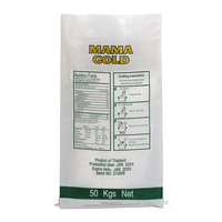 Sac en tissu tissé PP/BOPP imprimé par gravure, résistant à l'humidité, pour farine, riz, aliments pour animaux et engrais, 20kg 25kg