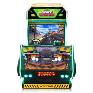 Máquina de Juego de Carreras Fierce Chase que Funciona con Monedas, Pantalla Grande de 55 Pulgadas, 2 Volantes, para Zona Infantil y Zona de Juegos - Product Image 4
