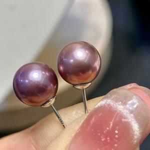 Boucles d'oreilles en perles baroques d'eau douce pour femmes, bijoux en argent 925, 15-25 mm, idée cadeau pour les fêtes - Product Image 1