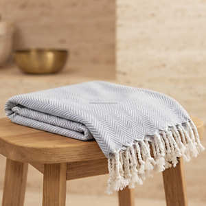 Toalla Turca Decorativa Tejida Sólida Premium, Envoltura de Hammam con Flecos, Manta de Playa de Algodón Fouta, para Viajes y Spa, Fabricante B2B - Product Image 4