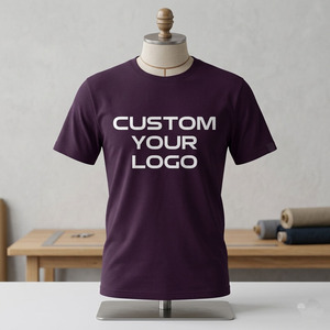 T-shirt respirant à col roulé imprimé sérigraphié, coupe droite, manches courtes, en maille unie, idéal pour les occasions formelles – Grande Vente - Product Image 2