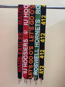 Sangle perlée pour le jour du match, sangle de sac à main pour le campus universitaire, sangles approuvées pour le stade, sangle de sac à main, équipement de stade, équipement pour le jour du match universitaire - Product Image 1