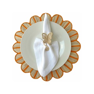 Anneau de serviette en rotin en forme de papillon, parfait pour améliorer la présentation des tables de café et de restaurant, fabriqué à la main en Inde - Product Image 4