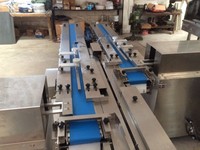 Système d'emballage automatique à flux continu Skywin pour gaufrettes, en acier inoxydable, machine d'emballage de biscuits, haute vitesse, 750 sachets/min, gaufrettes