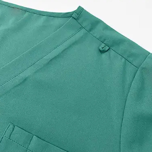 DANZILO High Quality Custom Logo Men's <b>Scrub</b> Suits Sets Solid Color Canvas Quick Dry Breathable <b>Plus</b> <b>Size</b> Needle Hospital - Product Image 3
