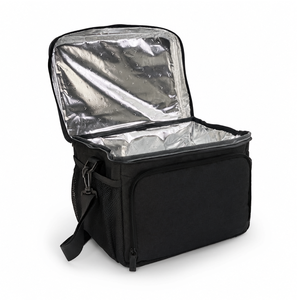 Black Insulated <b>Lunch</b> Cooler <b>Bag</b> Reusable Leakproof Food <b>Tote</b> Zipper Portable Picnic <b>Bag</b> - Product Image 2