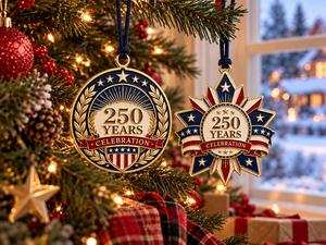 Metal <b>Christmas</b> Ornaments Personalized Custom Logo Tree Hanging Keepsake <b>Decoration</b> - Product Image 1