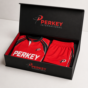 Conjunto de camiseta y pantalones cortos personalizados de primera calidad con tela de poliéster duradera para entrenamiento de equipo, uniforme de rugby, partidos de liga y rugby - Product Image 6