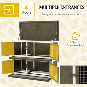 กรงเล่นสำหรับสัตว์เลี้ยงขนาดเล็ก บ้านและเฟอร์นิเจอร์สำหรับสัตว์เลี้ยง - Product Image 6