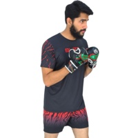 Muay Thai Shorts MMA Compression Shirt New Boxing Pants Suit Men Rash Guard BJJ Kickboxing Sports Sets par Blaze Fight Wear