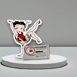 Tuiles d'extension de cils personnalisables en acrylique magnétique, motif Love Betty Boop, forme cœur, fleur, ovale, écologiques - Product Image 5