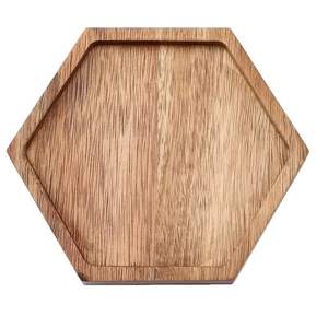 Plateau de service pour petit-déjeuner en bois d'acacia style rustique avec pieds pliants stables pour la décoration de la maison - Product Image 6