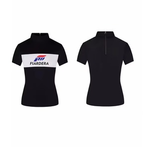 เสื้อยืดกอล์ฟฤดูร้อนสำหรับผู้หญิง ระบายอากาศได้ดี แห้งเร็ว ผ้าสเตรช คอสูง แขนสั้น - Product Image 1