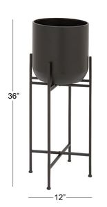 Macetero Decorativo de Metal con Soporte, Macetero de Estilo Antiguo para Decoración del Hogar, Maceta, Soporte para Plantas, Macetero Contemporáneo, Macetero de Diseño - Product Image 3