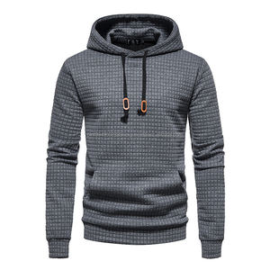 Sudadera con capucha para hombre, ropa de calle de poliéster 100% con logotipo estampado personalizado, Jersey informal Hipster bordado, ajustado, liso, esencial, con capucha - Product Image 5