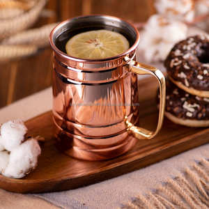 Tasse en cuivre pur de qualité supérieure Style moderne Boissons Matériau en acier inoxydable Faible - Product Image 3