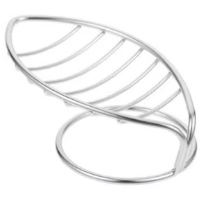 Porte-savon en fil métallique argenté à prix abordable pour la maison, l'hôtel, la salle de bain, l'accessoire de nettoyage, support de savon - Product Image 1