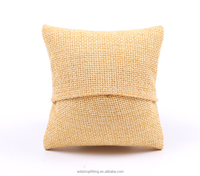 Coussinnette portable moderne en velours de coton 8 x 8 cm pour la présentation d'accessoires et de bijoux