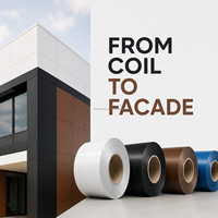 Bobine d'aluminium prélaquée sur mesure pour la construction et l'approvisionnement industriel – Couleur, épaisseur et largeur personnalisables