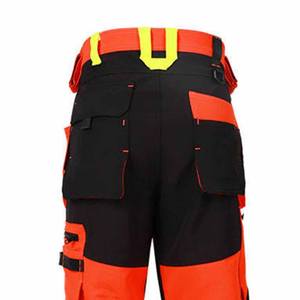 Pantalon de travail haute visibilité RICSA pour homme, certifié CE, en polyester, avec bandes réfléchissantes, genoux renforcés, résistance à l'abrasion - Product Image 3
