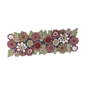 Embroidered Floral <b>Table</b> <b>Runner</b> Rustic Home Decor Washable Multi Color Pattern - Product Image 4
