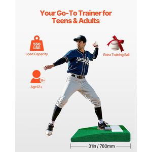Mound da Lancio Portatile FT s Mound 31 per Allenamento Indoor e Outdoor di Baseball e Softball - Product Image 2
