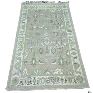 พรมตุรกีสไตล์วินเทจวิ่งขนแกะสีเทา3X5ขนาดเล็กแบบดั้งเดิมงานแฮนด์เมดสไตล์วินเทจสูงประตูห้องนั่งเล่นห้องน้ำมีขนาดไม่เกินกอล์ฟ - Product Image 5