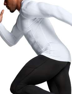 Haut de compression à manches longues pour homme, protection UV, séchage rapide, idéal pour la gym, le surf, la natation et comme sous-vêtement de sport - Product Image 6