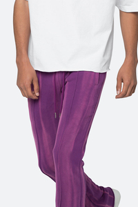 Pantalon de survêtement empilé personnalisé avec logo pour homme, joggers en molleton bouclette, pantalon évasé avec impression 3D en relief, pantalon évasé élastique pour homme - Product Image 6