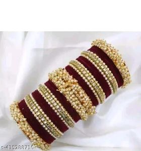 Reasonable Prices Glass Churiya Set for Party & Casual Wear Hot Sale Low MOQ High Quality Glass <b>Bangles</b> Sets - Product Image 1