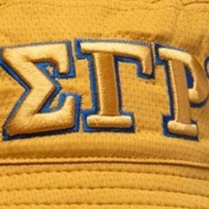 Sudadera Casual Elegante con Letras Griegas Personalizadas en Color Caqui Dorado de la Hermandad Sigma Gamma Rho, Sudadera Unisex de Moda para Mujer - Product Image 4