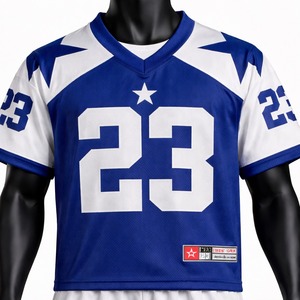 Conjunto de Camiseta y Pantalones Cortos de Fútbol Americano de Alta Calidad, Uniforme Deportivo Transpirable, Ropa de Equipo Personalizada para Entrenamientos y Partidos - Product Image 5