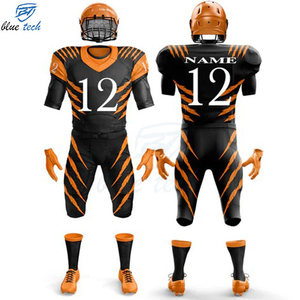 Custom American Football Uniform Sublimated Short Jersey Pants Set UV Protection Breathable for Teams Professional Sportswear - Product Image 5