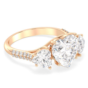 Bague de fiançailles REYES en argent sterling 925 avec moissanite étincelante en forme de cœur de 4,20 carats, bijoux fins pour elle, prix de gros - Product Image 3